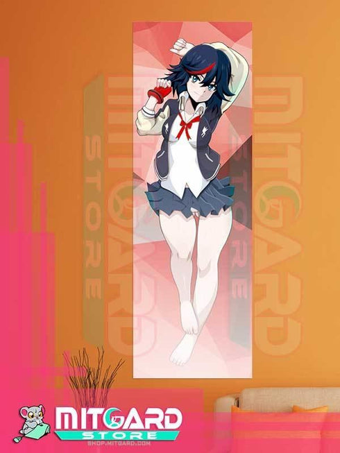KILL LA KILL Ryuko Matoi V1 wall scroll fabric or Adhesive Vinyl poster - Vinil poster GLOSSY / 50cm x 150cm - 2